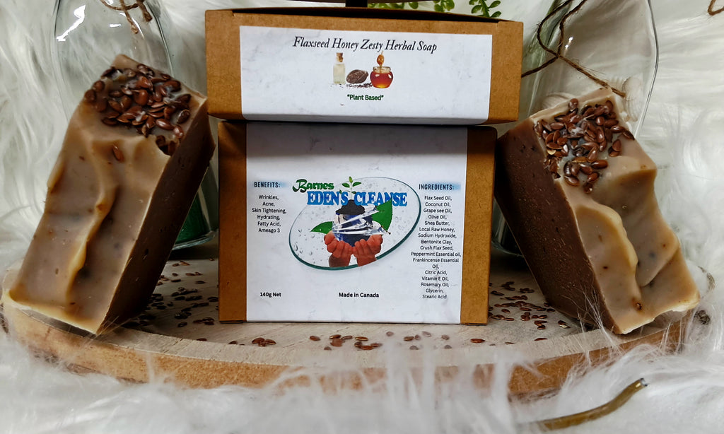 Flaxseed Honey Zesty Herbal Soap