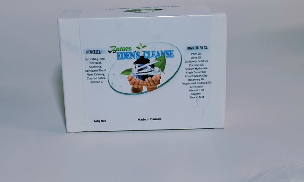 Peppermint Cucumber Herbal Soap