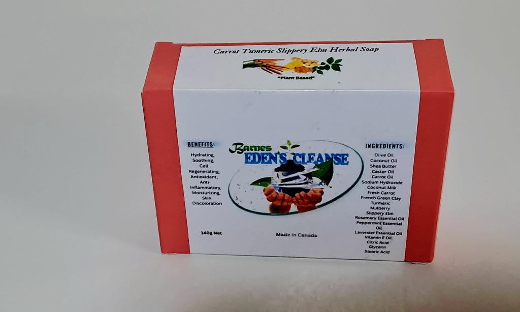 Carrot Turmeric Slippery Elm Herbal Soap