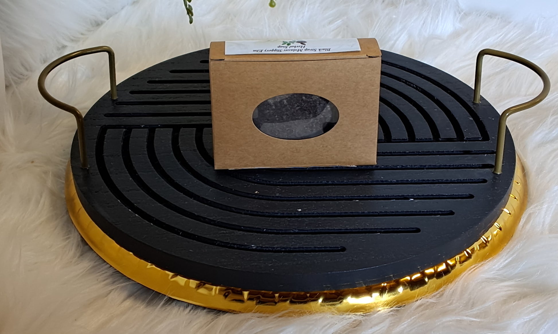 Black Strap Molasses Slippery Elm Herbal Soap