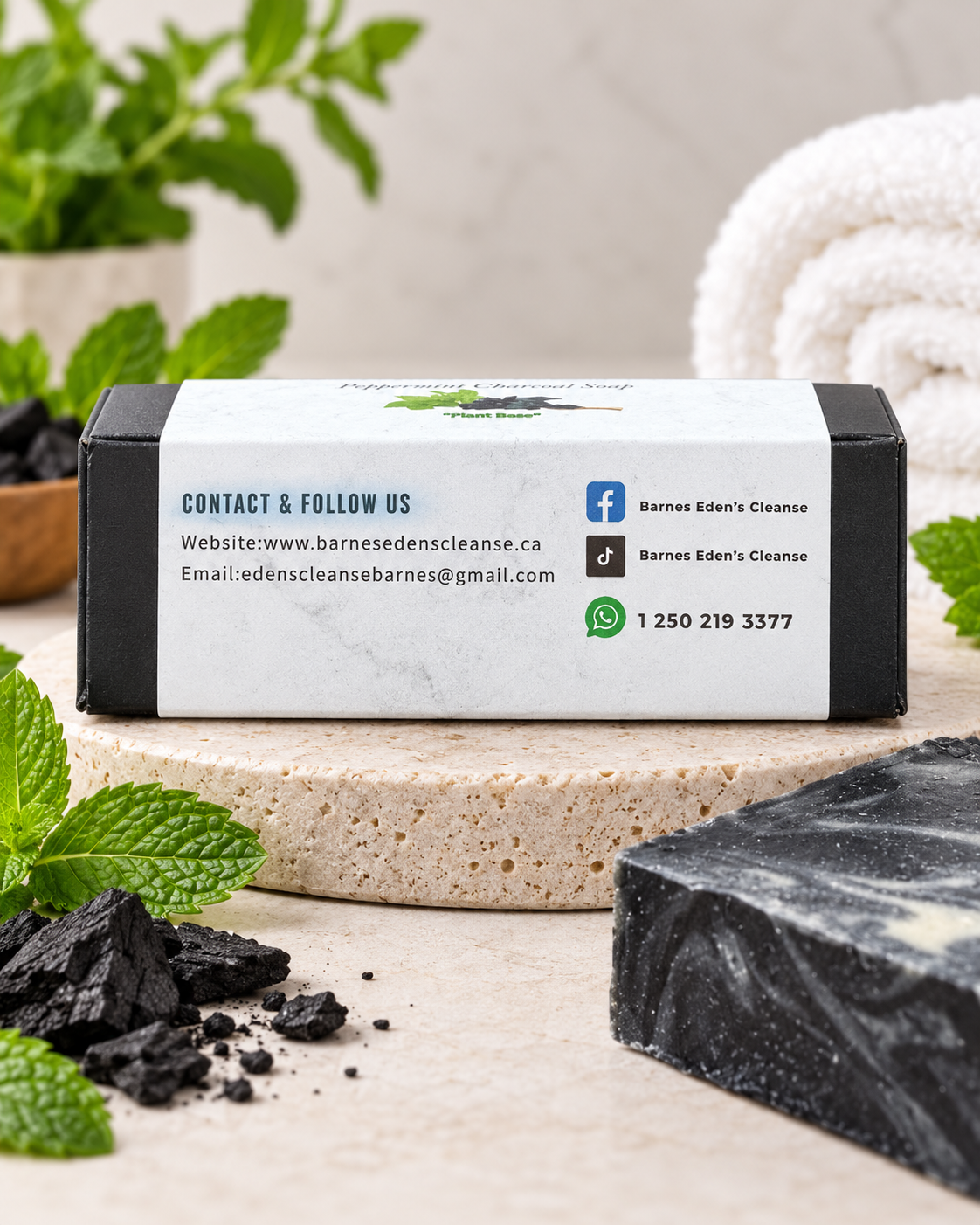 Peppermint Charcoal Soap