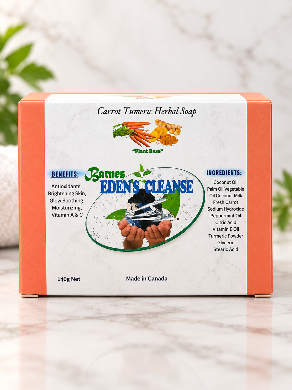 Carrot Turmeric Herbal Soap