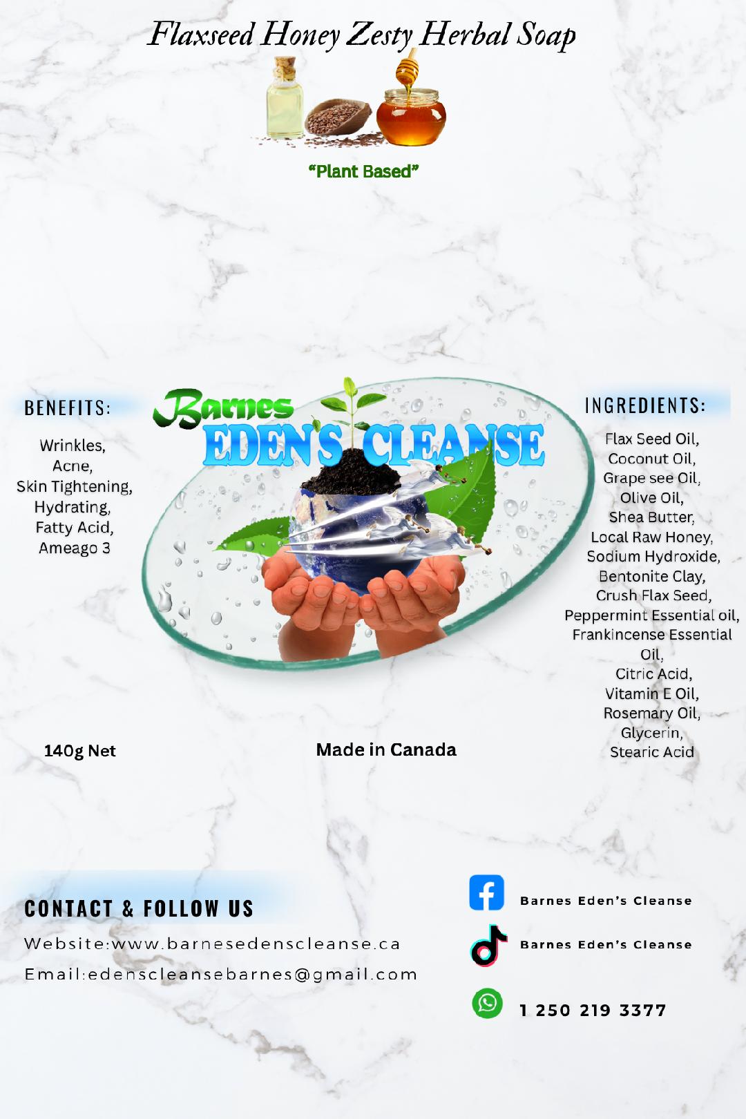 Flaxseed Honey Zesty Herbal Soap