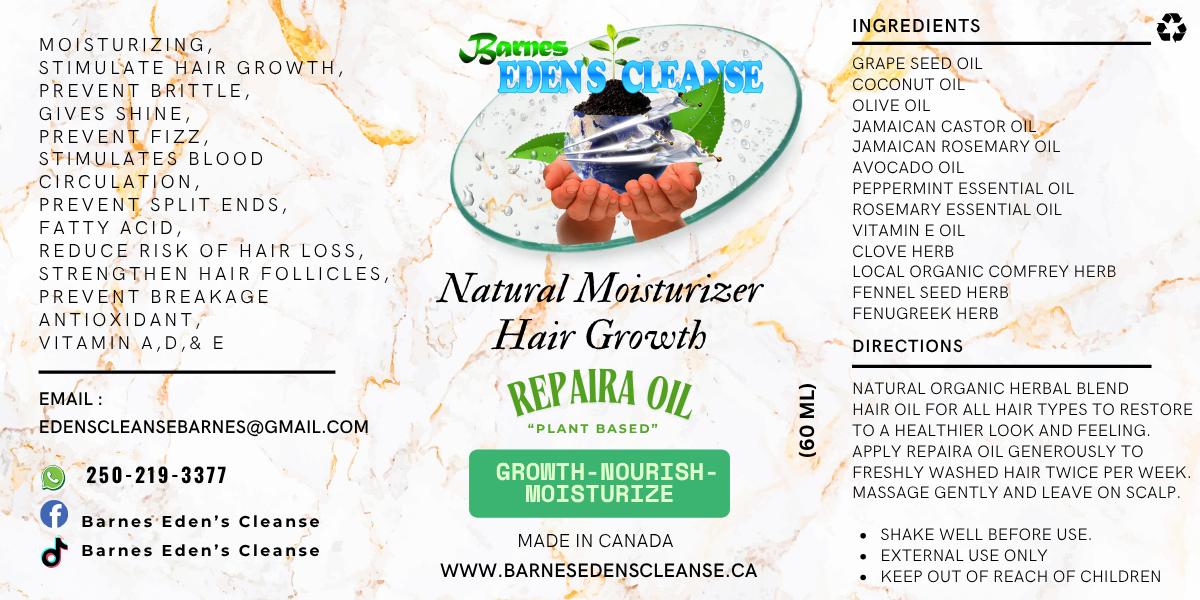Natural Moisturizer Hair Growth Repaira oil